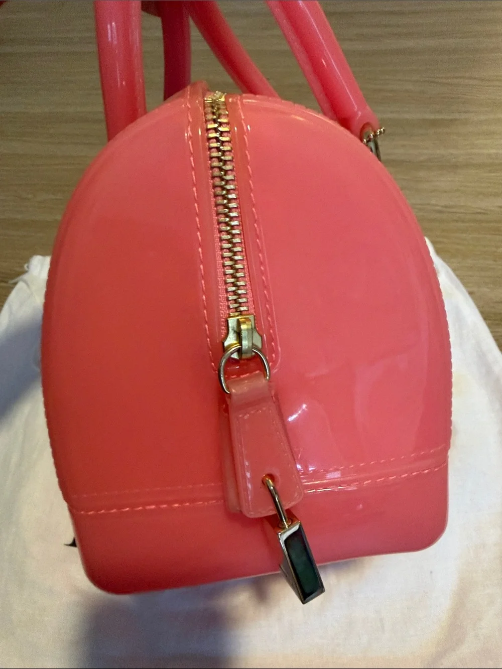 Furla Jelly Special Edition Candy Bag Satchel with Furla Lock & Dust Bag